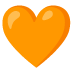 Orange heart.